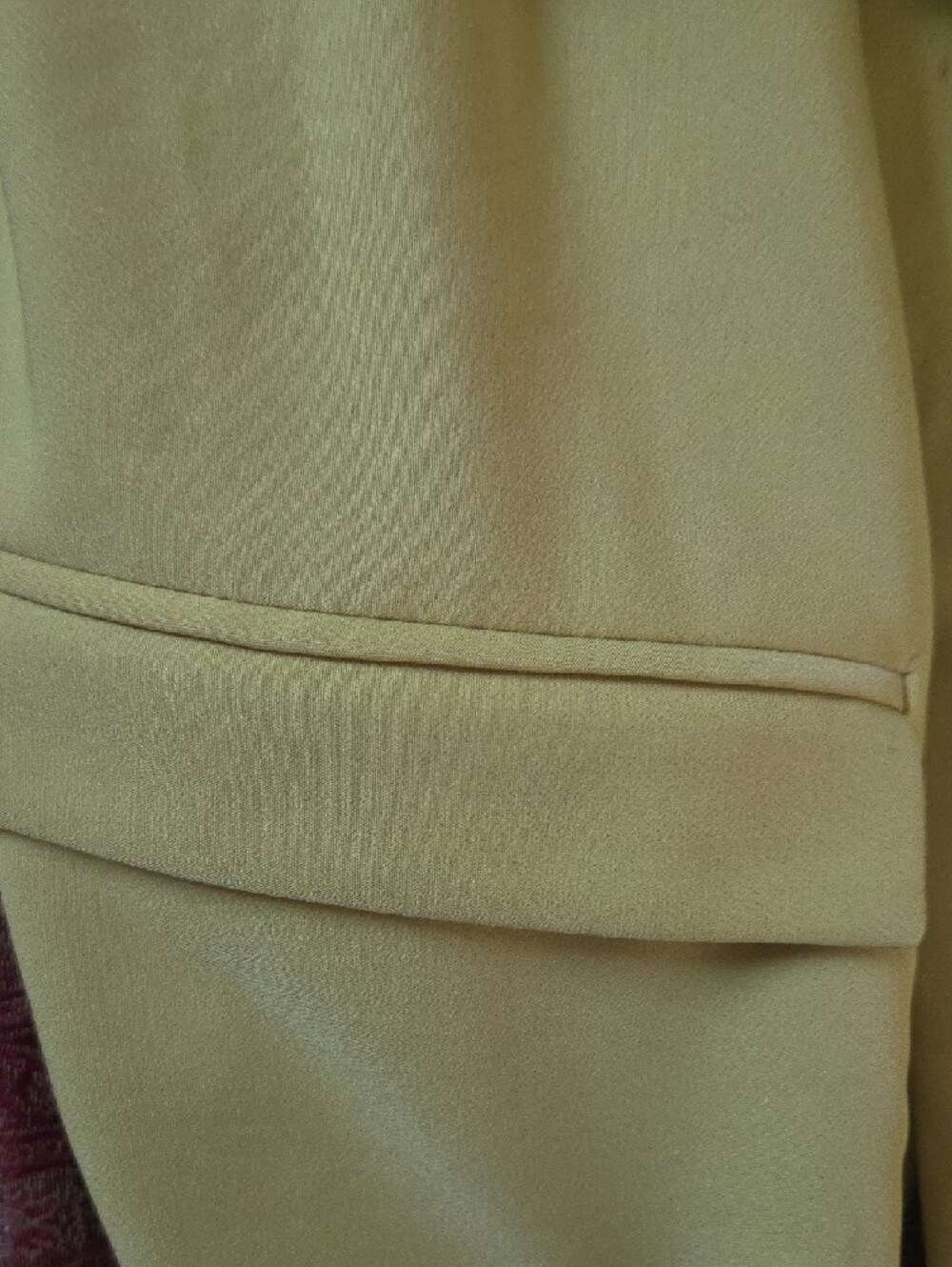 New York & Company Bright Yellow Belted Pantsuit - Picture 6 of 6